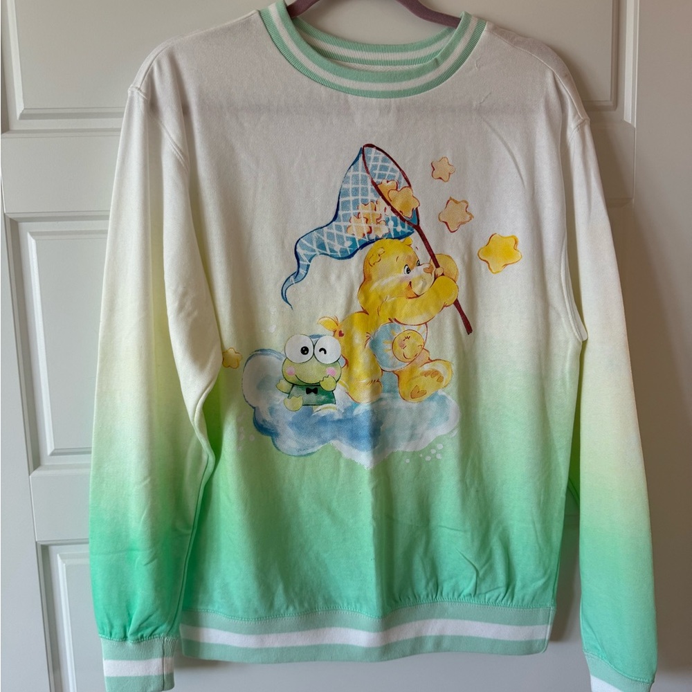Hello Kitty & Friends Care Bears Long Sleeve Sweatshirt Size XS Cute Top